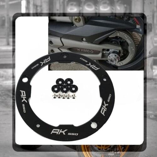 For KYMCO AK550 AK 550 2017 2018 2019 Motorcycles Accessories CNC Aluminum Transmission Belt Pulley Cover LOGO AK550