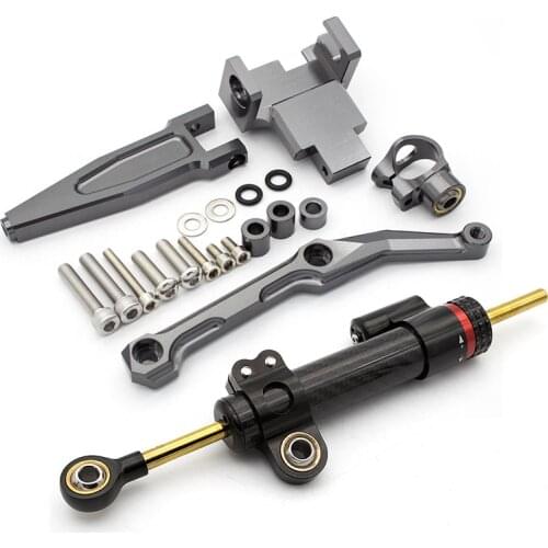For Yamaha Tracer 900 MT09 FJ09 MT-09 2016-2020 2019 2018 Fiber Carbon Steering Damper Stabilizer Bracket Support Mounting Kit
