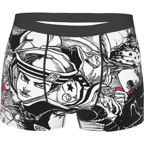 Cool JoJos Bizarre Adventure Joestar Jonathan Dio Anime Underpants Cotton Panties Male Underwear Comfortable