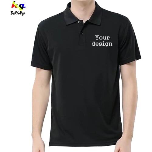 Summer Polo Shirt Unisex Short Sleeve Shirt, Custom Printed Logo Picture Text Mens and Womens Tops