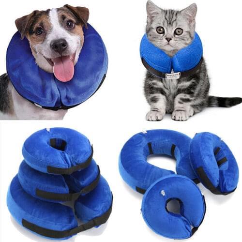 Medical Protection Cone Inflatable Pet Dog Collar Dog Cat Veterinary Approved Elizabethan Wound Healing And Health-Collar S-L