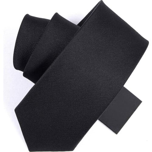 Natural Silkworm 100% Silk Tie 7cm Slim Ties for Men Solid Striped Black Red Business Suit Mens Neck Ties with Luxury Gift BOX