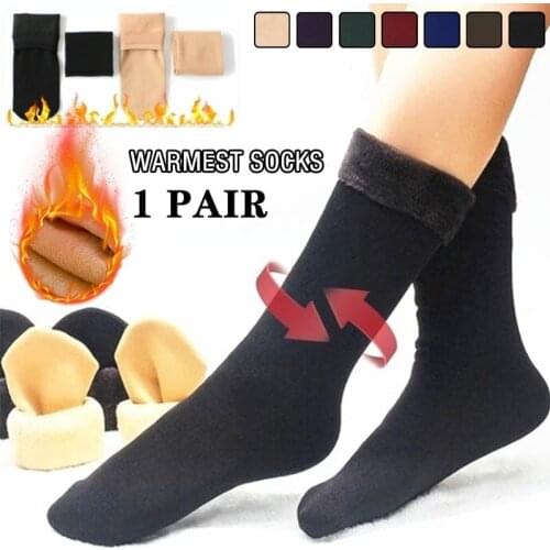 Unisex One Size Womens Autumn Winter Socks Velvet Thickening Casual Home Floor Socks Snow Thermal Keeping Sleeping Warm Socks