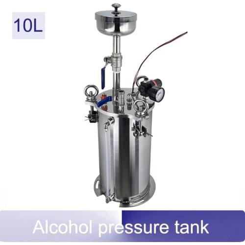10L Alcohol pressure bucket stainless steel dispensing pressure tank