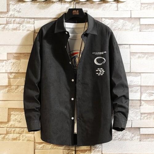 Plus Size 5XL-M Autumn New FashionTie Dye Loose Casual Shirts For Men Clothing 2021 Simple Long Sleeve Chemise Homme Streetwear