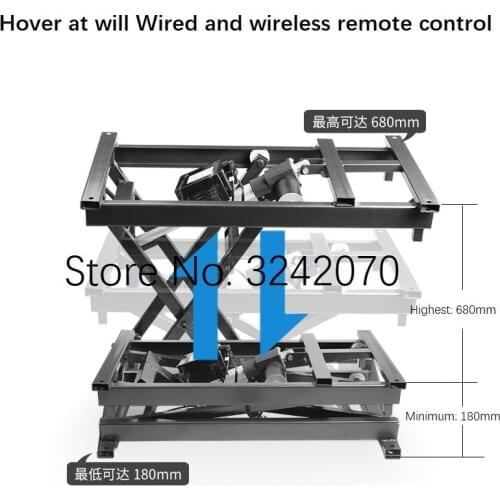 Smart Home Lifter Hardware Accessories Wired and Wireless Control Coffee Table Lifter Vertical Lifting Steel Frame