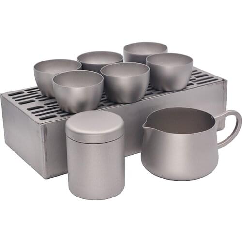 AIFreedom Pure titanium rectangular tea tray multifunctional home travel