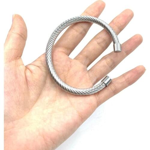Stainless Steel Adjustable Cuff Bracelets Bangles Mesh Elastic Bracelet For Men Women Charm Jewelry Gifts