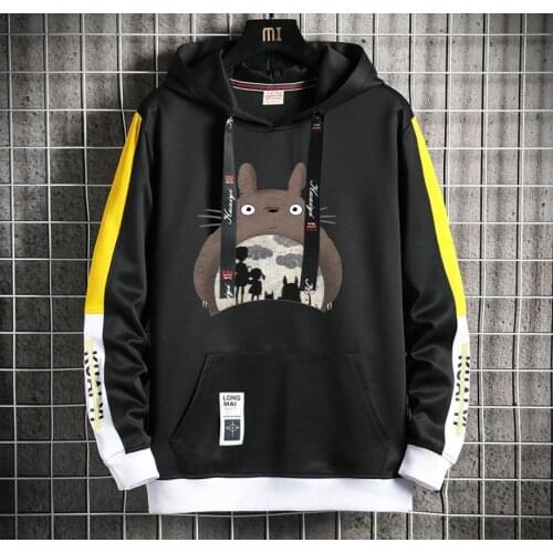 Anime My Neighbor Totoro Hoodie Casual Fake Two-Piece jacket coat women men Popular Harajuku Hoodeds Pullover Streetwear