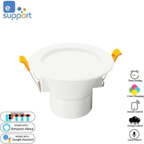 EWeLink WiFi Smart LED Downlight Dimming Round Spot Light 12W RGB Color Changing 2700K-6500K Warm Cool Light Alexa Google Home