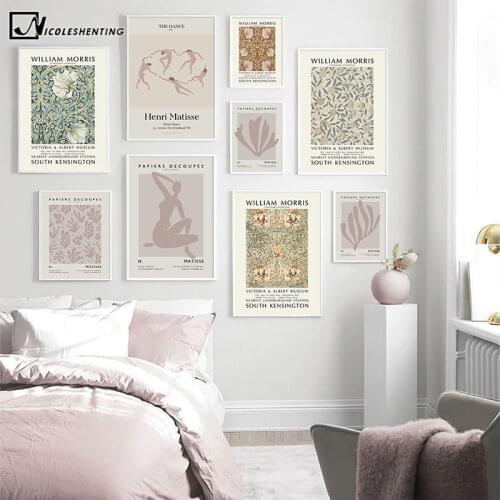 William Morris Matisse Abstract Art Canvas Painting Museum Artwork Wall Print Retro Poster Modern Living Room Decoration Picture