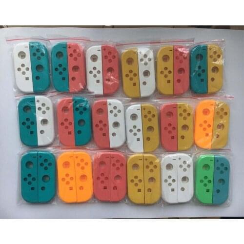 18 Colors 1 Pair for Nitend switch NS JoyCon JoyCon Controller Housing Shell Case Joy-Con Controller Mary red hard Case Shell