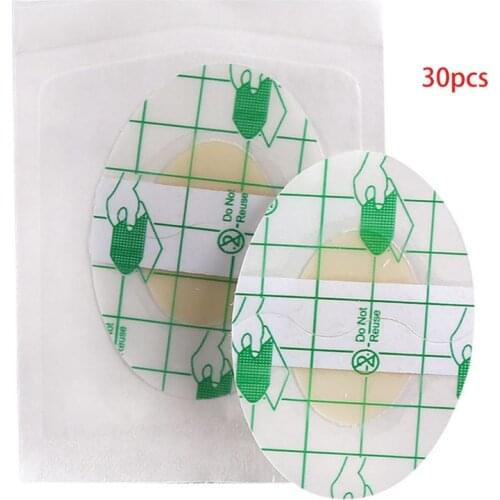 30Pcs Invisible Blister Gel Plaster Anti-Wear Back Heel Adhesive Cushion Pads 667D