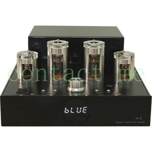 6N2 6P1 Hifi Vacuum Tube Preamplifier 65Wx2 Amplifier，Bluetooth 4.0，2.1 Channel Sound Amplifier Audio Tube Amp Home Theater