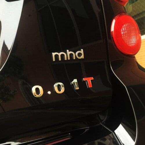Car Tail Rear Trunk 3D Letters Metal Stickers Displacement Number Refit Sticker For Smart fortwo forfour Universal Accessories