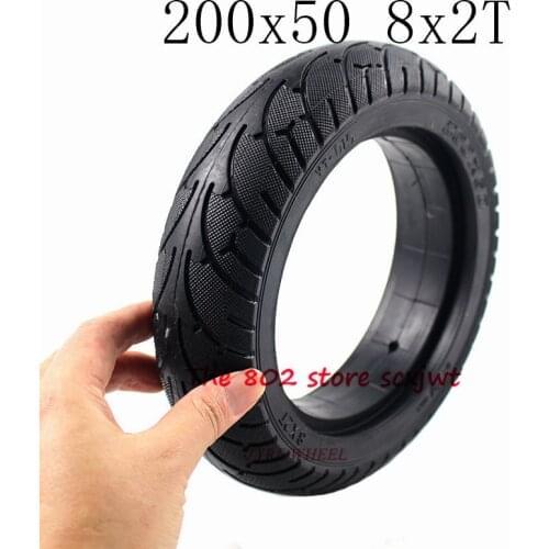 Free shipping 200x50 8X2T Solid tyre 8 inch tubeless tire fit Electric Self Balancing Hoverboard Scooter 200*50 8*2T tyre