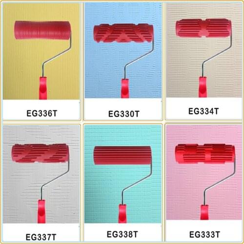 Free shipping 7inch red rubber roller wall decoration painting roller, Paint Roller for Wall Decoration Paint tools