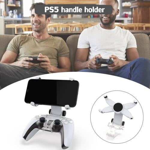 For Sony Playstation Dualshock 5 PS5 Controller Clip Holder Bracket Adjust Mobile Phone Clamp Game Handle Mount Hand Grip Stand