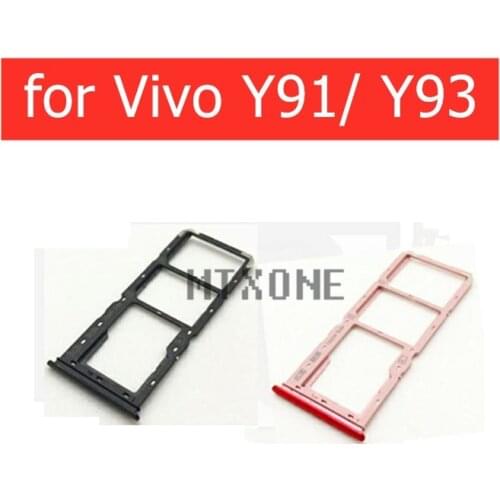For Vivo Y91/ Y93 Card Tray Holder Micro SIM Nano SIM SD Card Card Slot Adapter Holder Repair Spare Parts