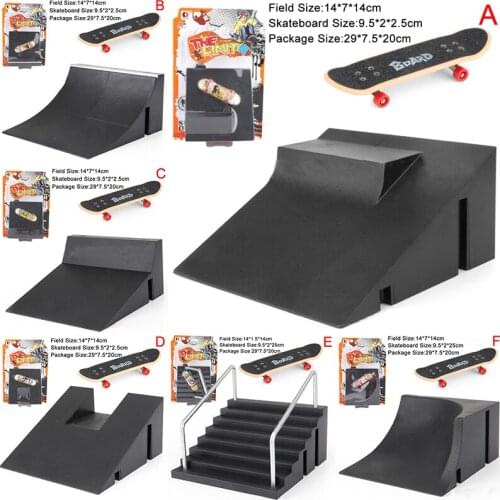 Child Finger Skateboards Skate Toy Park Ramp Set Interior Extreme Training Toys Finger Skateboards Novelty & Gag Toys