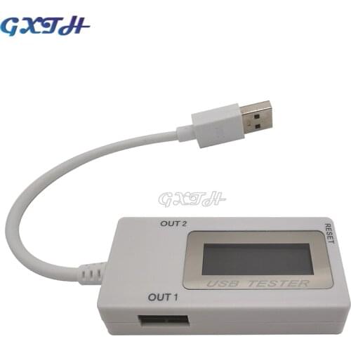 Dual USB Current Voltage Tester USB Ammeter Charging Tester Monitor USB Ports Digital Display DC4-30V 0-150W Flash Charge Tester