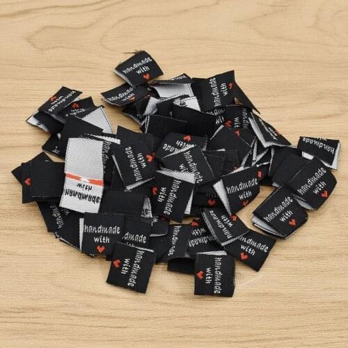100pcs DIY Craft Handmade Clothing Labels For Stitching Clothes Bags Shoes Decoration Cloth Tags Supplies