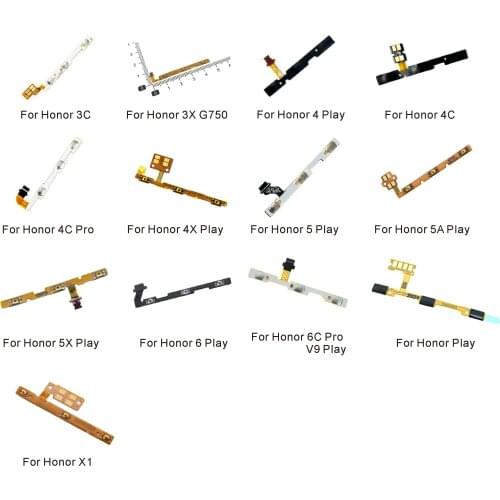 Power on/off & volume up/down buttons flex cable Replacement For Huawei Honor X1 3X G750 3C 4 Play 4C Pro 4X 5 5X 5A 6 6C Pro V9