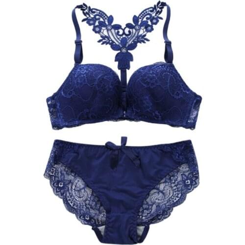 Lady Push Up Bra Lingeries Bra Sets Brief Set Sexy Elegant Bra and Panty Set Women Bras Underwear