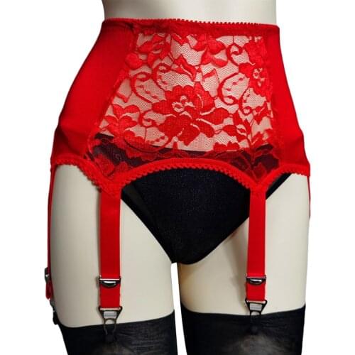 Lace Thigh Garter Belt Stretchy Suspender Belt for Lingerie Thigh Stockings