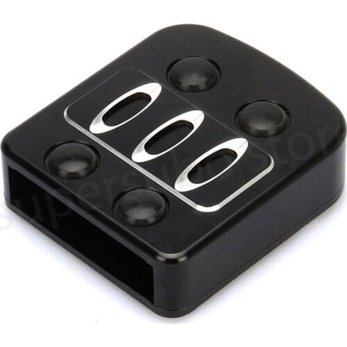 CNC cut brake pad cover For harley CNC Aluminum Edge Cut Small Brake Pedal Pad Cover For harley Dyna Softail