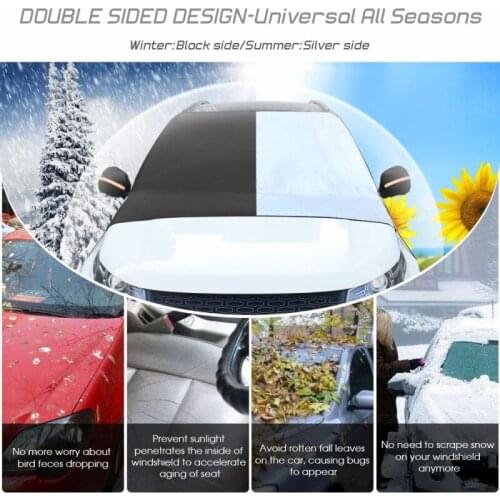 Car Windshield Protect Cover Snow Frost Protector Folding Sun Shield Windshield Sunshade Accessories Ice Frost Protector