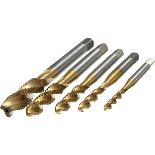 M3 M4 M5 M6 M8 High Speed Steel HSS Screw Thread Metric Spiral Hand Plug Tap Kit Thread Tool Tap Screw Metric