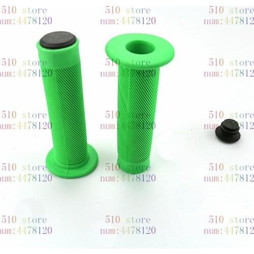 Newest green color 1 pair Universal Motorcycle Handle Handlebar moto hand bar grip For KAWASAKI KLR650 KLR250 KLR 250
