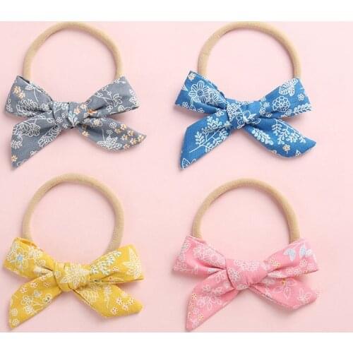 Newborn Small Bow Headband Knot Bow Set Top Knot Headbands, Mini Bows Tiny Baby hair Bows Toddler Accessories Hair Clips HB318S