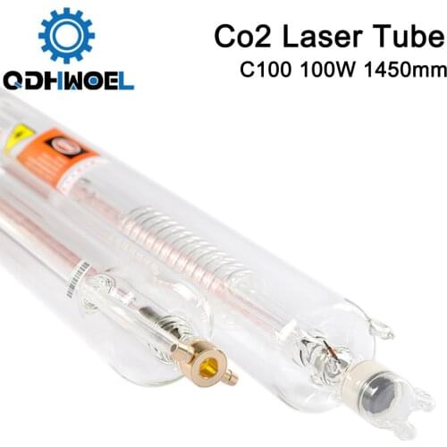 QDHWOEL SPT C100 1450MM 100W Co2 Laser Tube for CO2 Laser Engraving Cutting Machine
