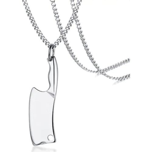 BUTCHER SILVER TITANIUM NECKLACE 332114870