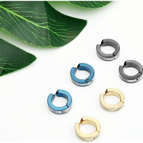 New Design Figure Stainless steel Earrings For Women Girls Fashion Korean Style 316L Clip Ear Jewelry Party Gifts 2 pieces