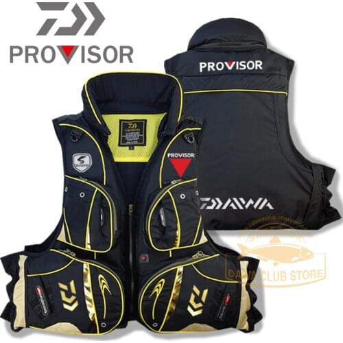 2020 Fishing Life Jacket Caution Reflected Light Life Jacket DAWA High Buoyancy 120kg Outdoor Life Vest Multi-pocket Life Jacket