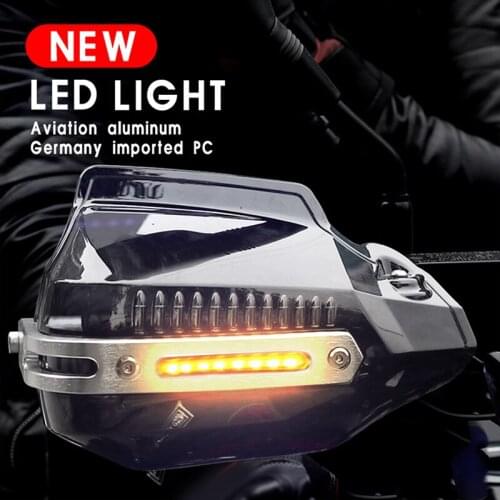 LED Motorcycle Handguards Protector For HONDA SHADOW 600 TRANSALP 650 MSX125 VFR 1200 SHADOW AERO 750 ST1300 X4 CBR600F4I ZOOMER