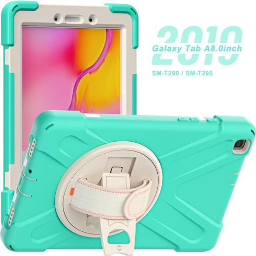 Shockproof Case For Samsung Galaxy Tab A 8.0'' 2019 SM-T290 T295 T297 Silicone PC Coque for Samsung Tab A 8.0 SM-T295 T297 Cover