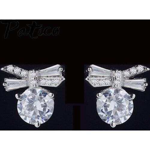 New Fashion Women/Ladies/Girls Lovely Earrings For Sale 925 Sterling Silver Cubic Zirconia Hot Earrings Free Shipping