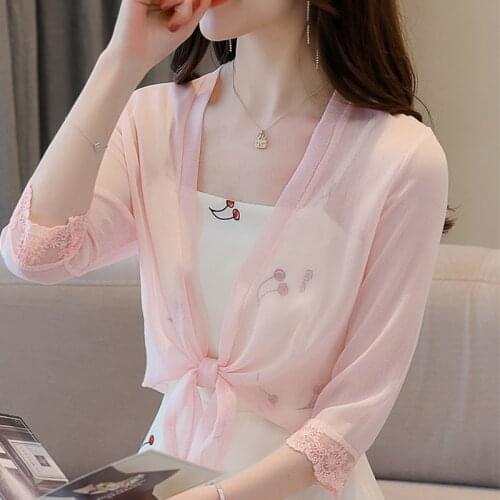 Womens Fashion Half Sleeve Open Front Loose Sheer Bolero Chiffon Shrug Cardigan Top For Wedding Party Dress Capes Robe