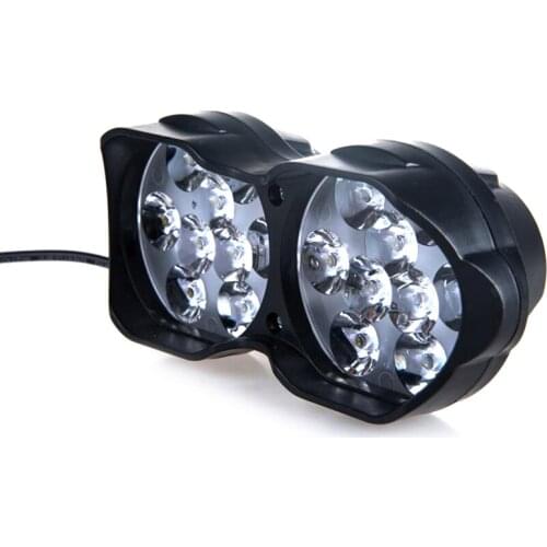 1Pc Super Bright Motorcycle Car Light 18 LED 40W Light Headlight Spotlights Headlamp