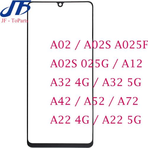 10Pcs Touch Panel Replacement For Samsung Galaxy A12 Front Outer Glass Lens with Laminate OCA Glue