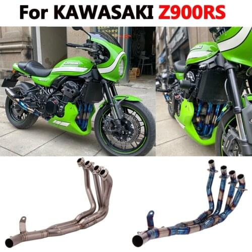 2020 Slip On For Kawasaki Z900RS 2017 2018 2019 Full System Exhaust Front Link Header Pipe Tube Motorcycle Modify Muffler Pipe