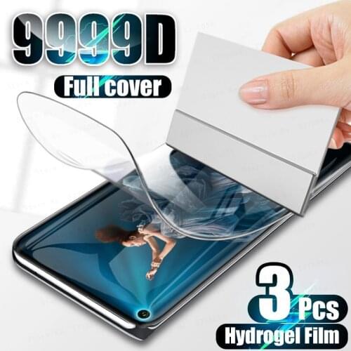 3-1Pcs for huawei honor 20 Pro 30 10 9 lite Full cover screen protector p smart 2019 P30 P20 P10 lite y6 y7 y9 pro hydrogel film