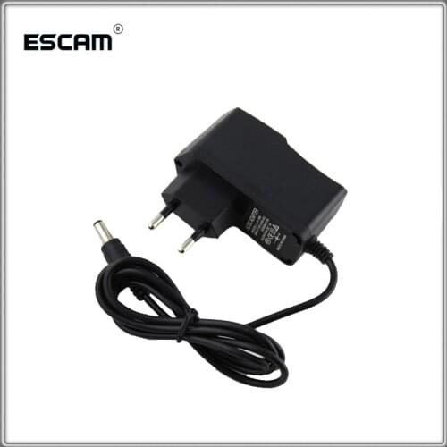 6pcs/lot 12V 1A Power Supply AC/ DC Power Adapter For Security CCTV Camera System NVR DVR Converter EU Plug Charger