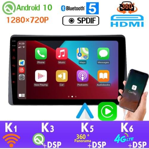 Android 10.0 PX6 4G+64G 1280*720P For Renault Duster Arkana 2018-2020 GPS Navigation Radio Head Unit 360 Camera HDMI auto DSP