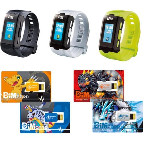 Anime Digimon Adventure Bracelet Protective Film DIM Card Box EX Rosemon Ulforce V-dramon Agumon DIM Card Collection Toys