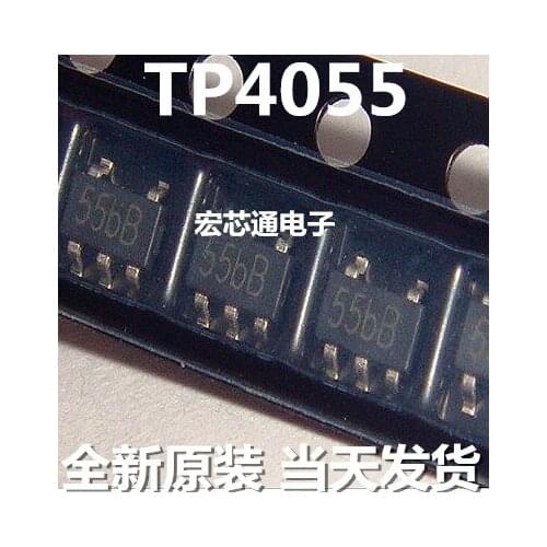 Free shipping new chip TP4055 SOT-23-5, 4055 Li-ion battery charging 10pcs/lot